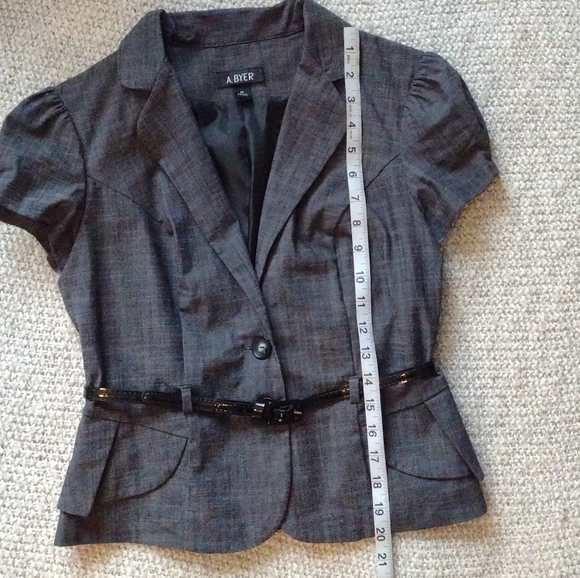 Dress Jacket With Belt Size Medium - Picture 4 of 8